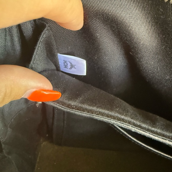 MCM Black Backpack with Silver Studs main image 6